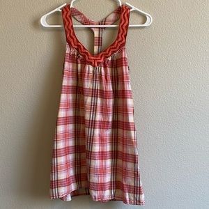 American Rag - Plaid Long Tank Top